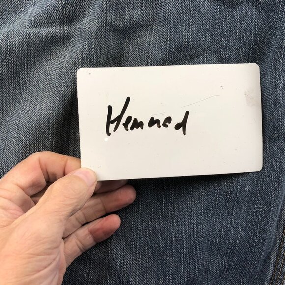 Carhartt Men's Jeans 42x30 Hemmed to 42x25 Relaxed Fit Blue Straight Leg - Picture 8 of 13